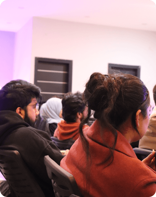Audience during meeting