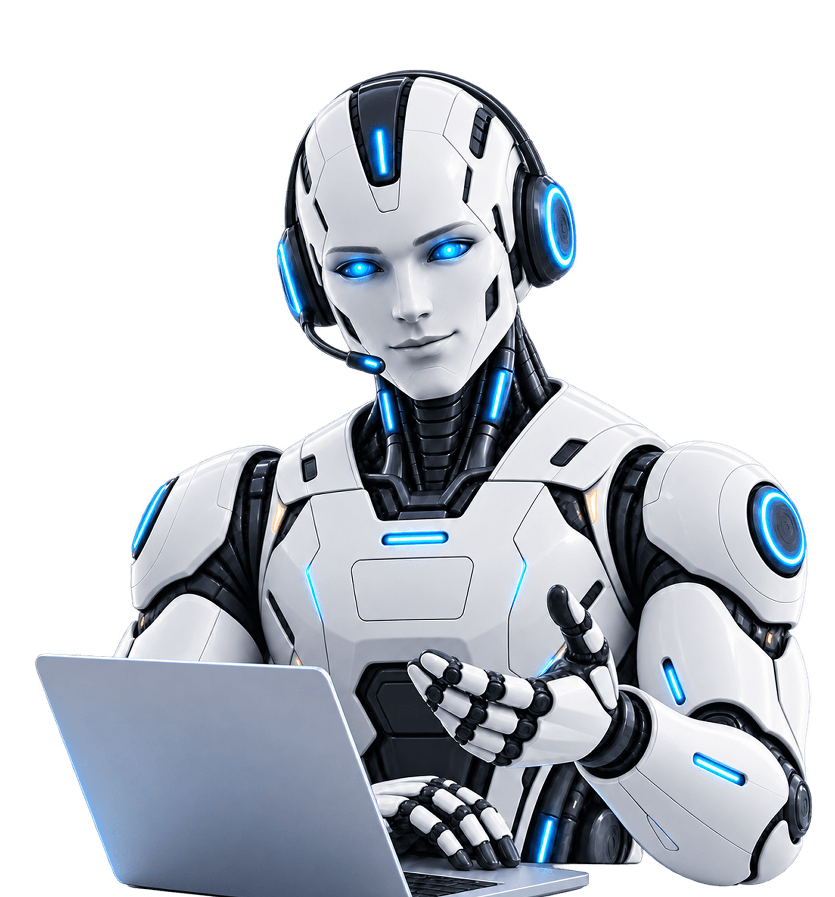 A humanoid robot exploring connected technologies
